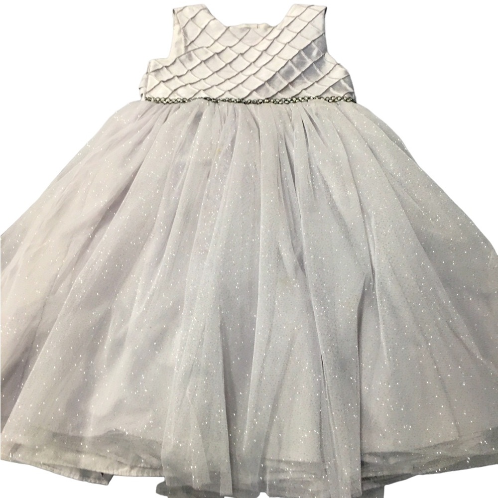Marmellata Silver Puff Dress